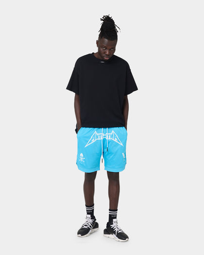 The Anti Order Heavy Metal Basketball Shorts Cyan