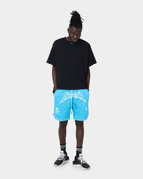 The Anti Order Heavy Metal Basketball Shorts Cyan