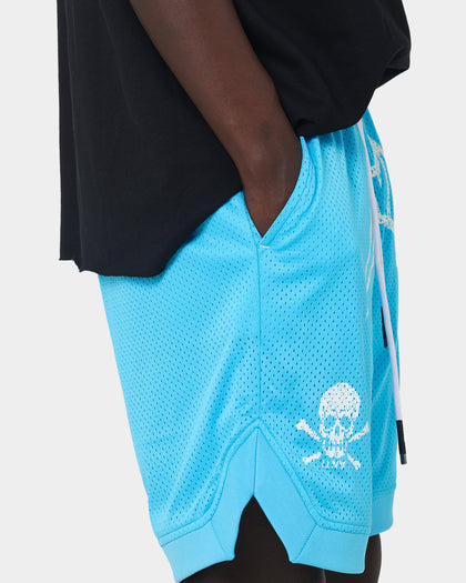The Anti Order Heavy Metal Basketball Shorts Cyan