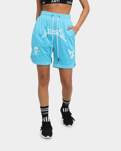 The Anti Order Heavy Metal Basketball Shorts Cyan