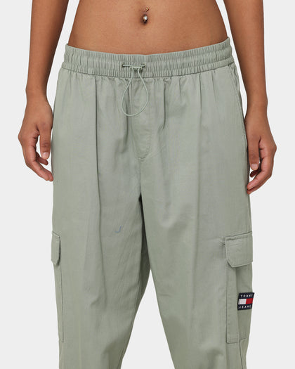 Tommy Jeans Women's Betsy Cargo Elasticated Joggers Dusty Sage