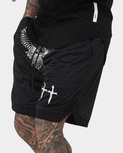 Saint Morta Bird Of Prey Basketball Shorts Black/White