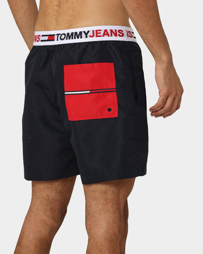 Tommy Hilfiger Logo Waistband Slim Fit Medium Drawstring Shorts Desert Sky