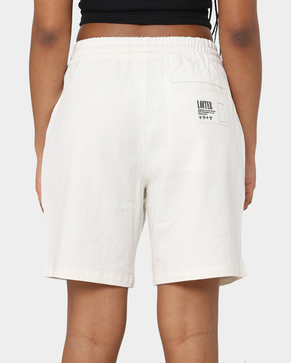 Loiter Patchwork Shorts Ecru