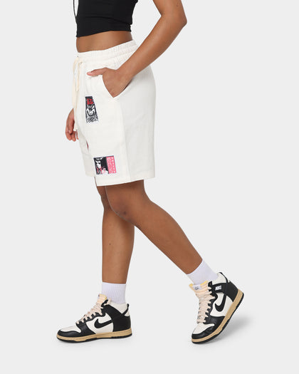 Loiter Patchwork Shorts Ecru