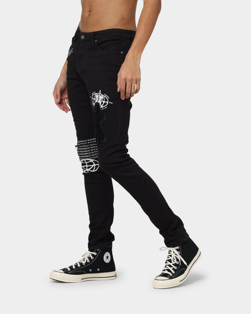 KSUBI Chitch K Patch Ace Jeans Black