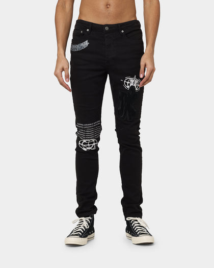 KSUBI Chitch K Patch Ace Jeans Black