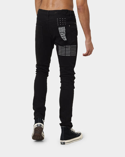 KSUBI Chitch K Patch Ace Jeans Black