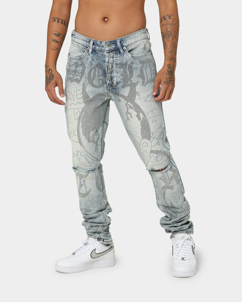 Ksubi Van Winkle Devil Smash Jeans Denim Light | Culture Ksubi Van Winkle Devil Smash Jeans Denim Light | Culture