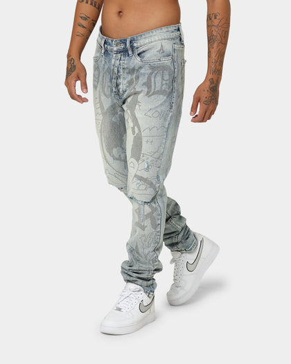 Ksubi Van Winkle Devil Smash Jeans Denim Light