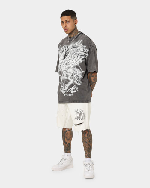 Dead Studios Aloha Denim Shorts White