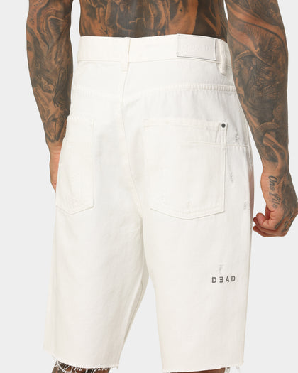 Dead Studios Aloha Denim Shorts White