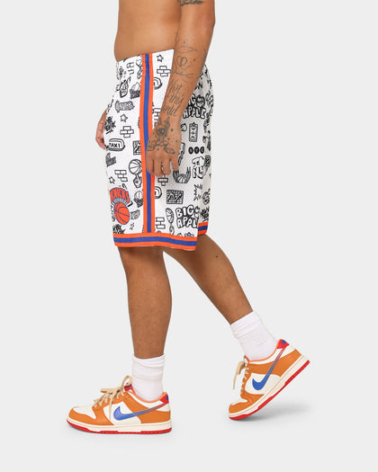 Mitchell & Ness New York Knicks 1991 Doodle Swingman Shorts White