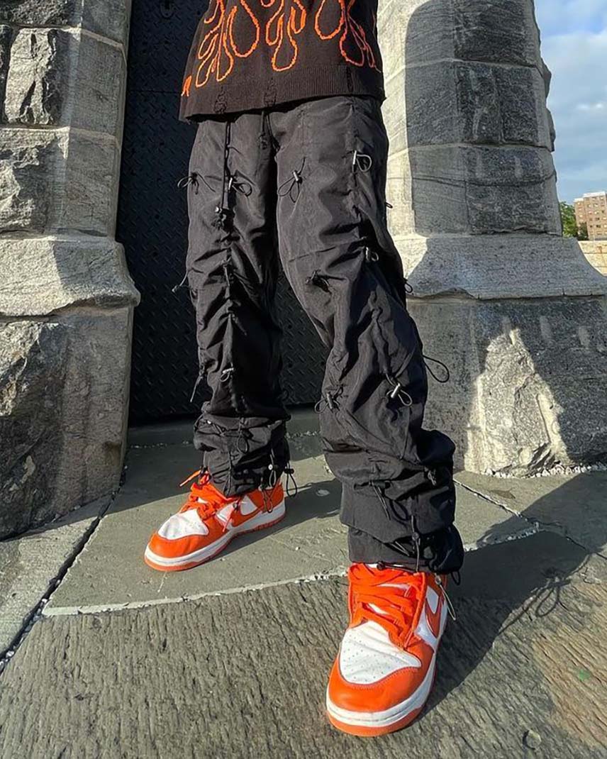 MNML Bungee Cord Pants Black/Black | Culture Kings US