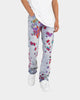 MNML D281 Floral Denim Jeans Blue