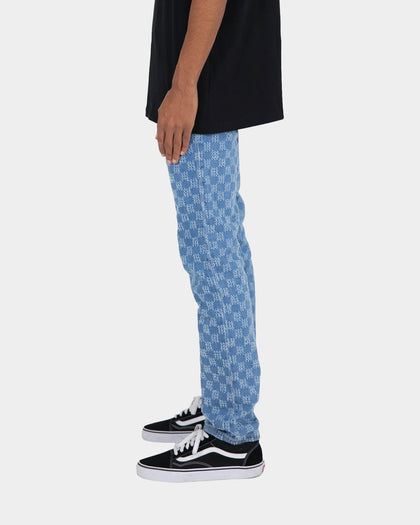 MNML D407 Checker Denim Jeans Blue