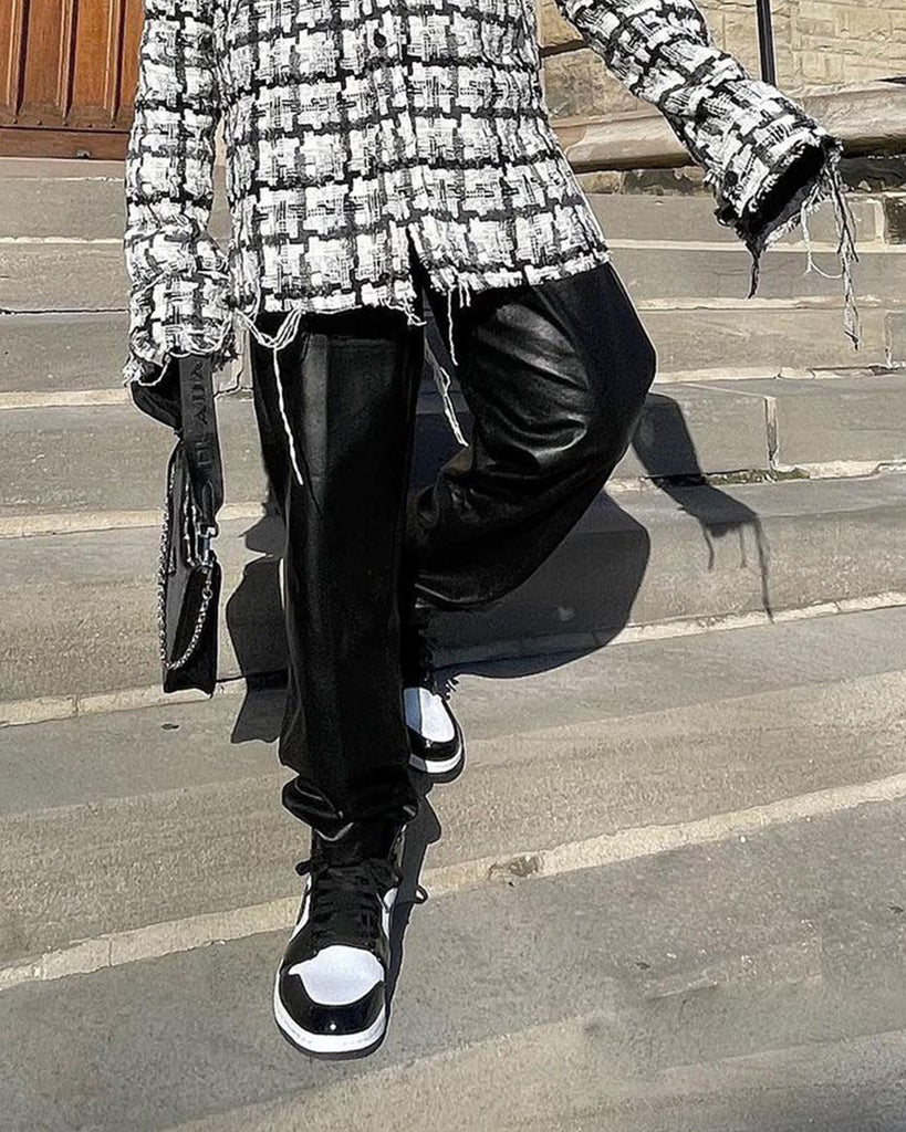 MNML M134 Leather Pants Black | Culture Kings US