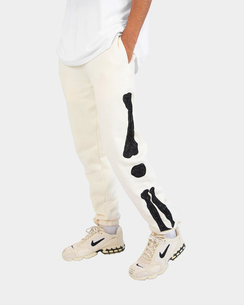 MNML Skeleton Sweat Pants Off White
