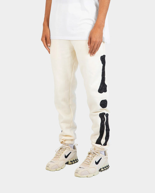MNML Skeleton Sweat Pants Off White