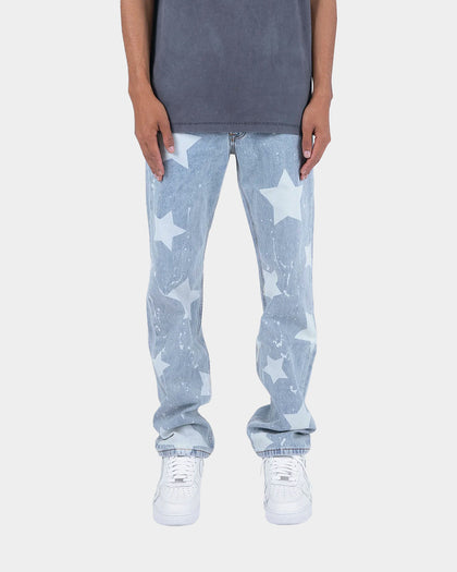 MNML V120 Shooting Star Denim Jeans Blue/White