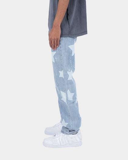 MNML V120 Shooting Star Denim Jeans Blue/White