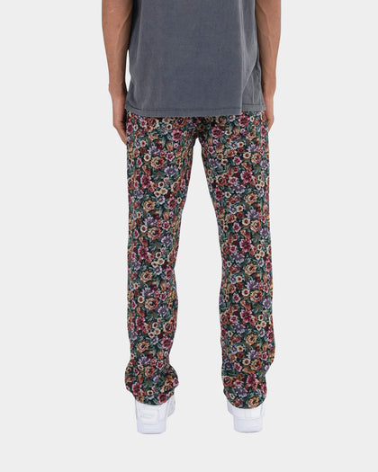 MNML V121 Floral Baggy Denim Jeans Multi