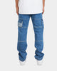 MNML V244 Cargo Denim Jeans Blue