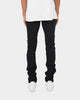 MNML X201 Rhinestone Stretch Denim Jeans Black