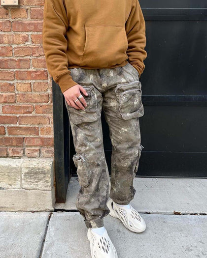 MNML Zipper Cargo Pants Camo