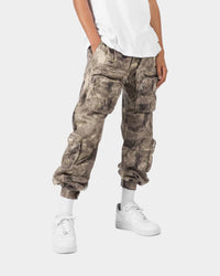 MNML Zipper Cargo Pants Camo