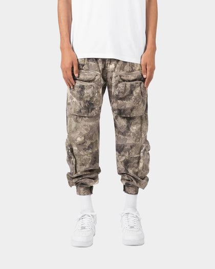 MNML Zipper Cargo Pants Camo