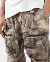 MNML Zipper Cargo Pants Camo