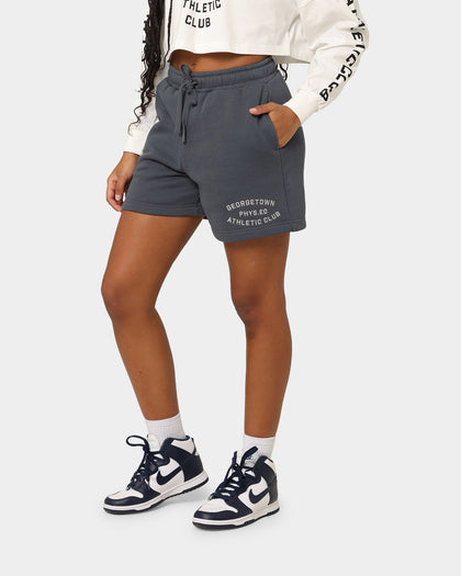 National Collegiate Athletic Association Georgetown Hoyas Women's Athletic High Waisted Shorts Turbulence