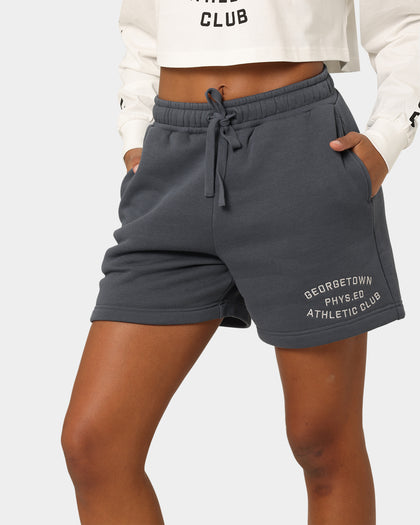 National Collegiate Athletic Association Georgetown Hoyas Women's Athletic High Waisted Shorts Turbulence