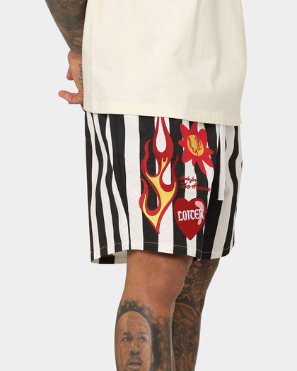 Loiter Sanctuary Walk Shorts Black/White