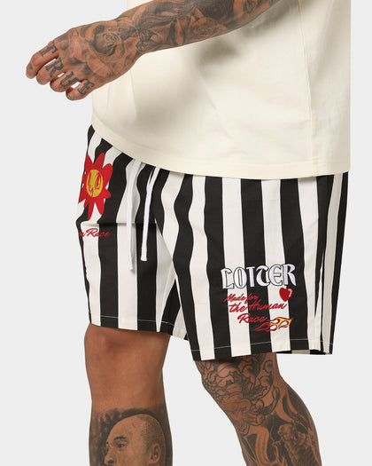 Loiter Sanctuary Walk Shorts Black/White