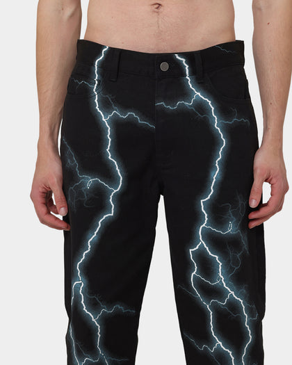Loiter Lightning Jeans Black/Blue