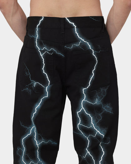 Loiter Lightning Jeans Black/Blue