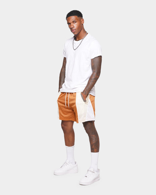 XXIII Thomas Colour Block Shorts Brown/Beige
