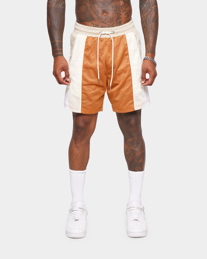 XXIII Thomas Colour Block Shorts Brown/Beige