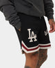 New Era Los Angeles Dodgers Fleece Ball Shorts Black/Stone