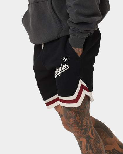 New Era Los Angeles Dodgers Fleece Ball Shorts Black/Stone