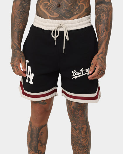 New Era Los Angeles Dodgers Fleece Ball Shorts Black/Stone