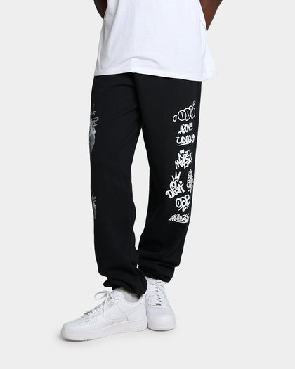 Goat Crew X Ol' Dirty Bastard Big Face Sweatpants Black