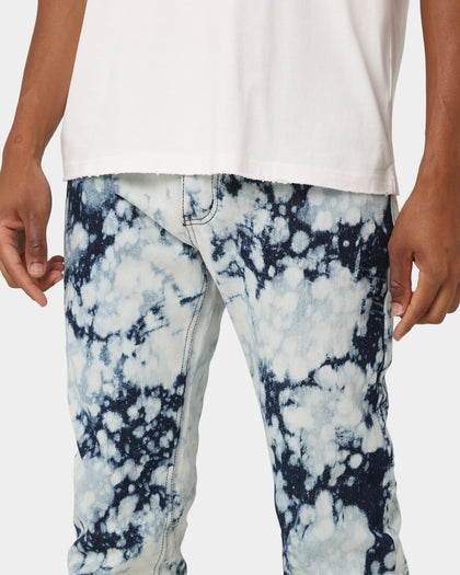 MNML D365 Splash Denim Pants Blue/White