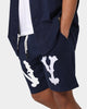 Majestic Athletic New York Yankees Highlanders Logo Shorts True Navy