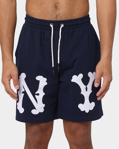 Majestic Athletic New York Yankees Highlanders Logo Shorts True Navy