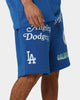 Majestic Athletic Los Angeles Dodgers Puff Print Patch Fleece Shorts Royal