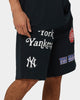 Majestic Athletic New York Yankees Puff Print Patch Fleece Shorts True Navy
