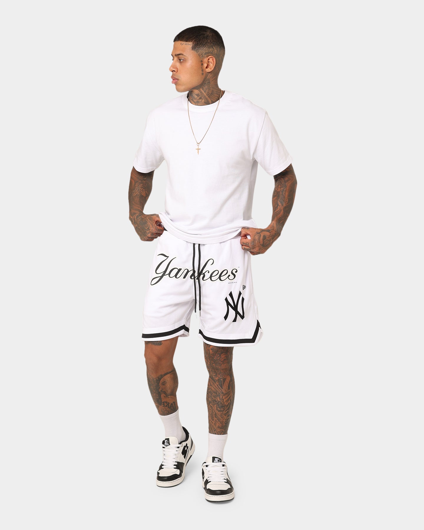 New Era New York Yankees Mesh Shorts White | Culture Kings US